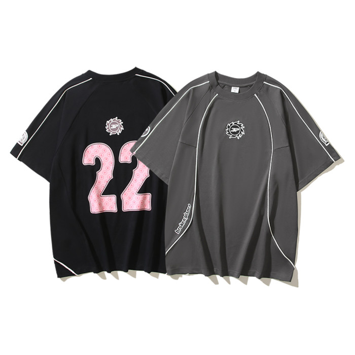 Men Crew neck Football Jersey Short Sleeve T-Shirts Cotton Shirts Tee Tops Shirt Women