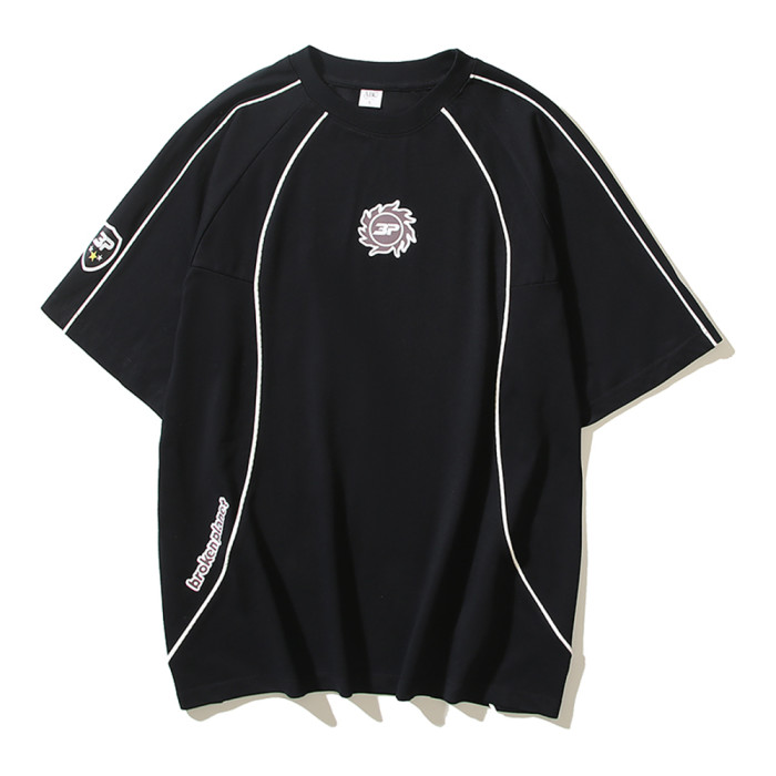 Men Crew neck Football Jersey Short Sleeve T-Shirts Cotton Shirts Tee Tops Shirt Women