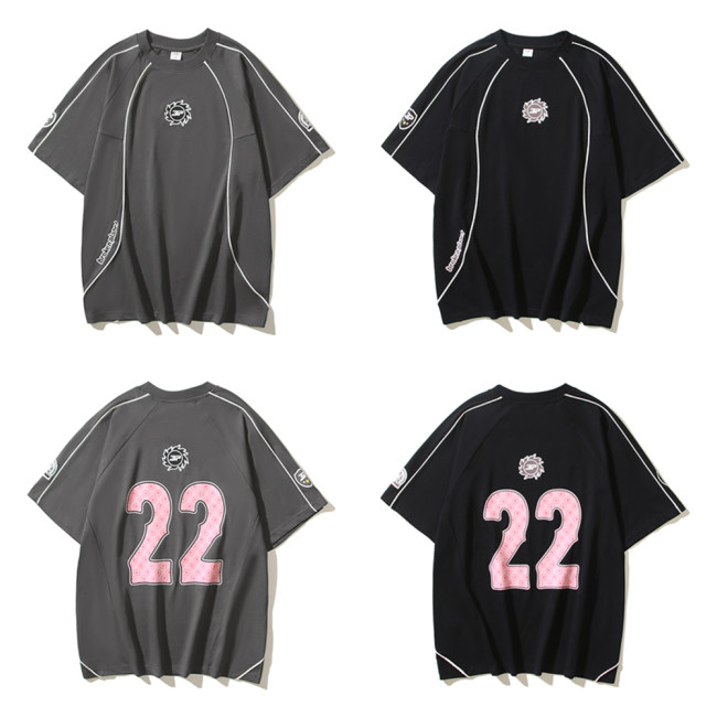 Men Crew neck Football Jersey Short Sleeve T-Shirts Cotton Shirts Tee Tops Shirt Women