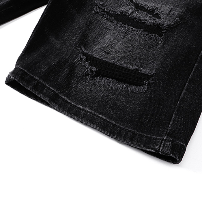 Men Women Denim Shorts Streetwear Bottoms Half Pants Jeans Shorts Unisex