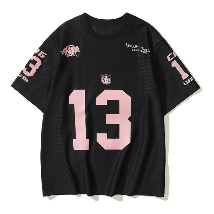 Men Crew neck Football Jersey Short Sleeve T-Shirts Cotton Shirts Tee Tops Shirt Women
