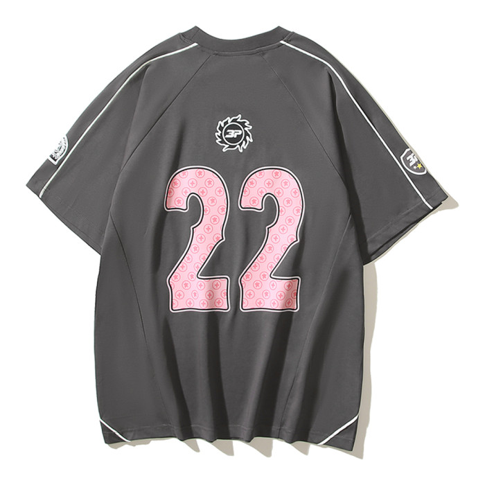 Men Crew neck Football Jersey Short Sleeve T-Shirts Cotton Shirts Tee Tops Shirt Women