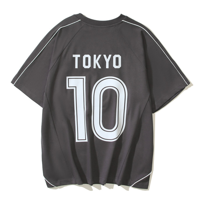 Men Crew neck Football Jersey Short Sleeve T-Shirts Cotton Shirts Tee Tops Shirt Women