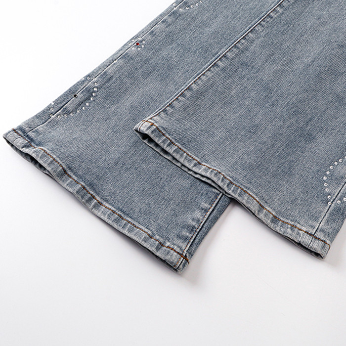 Men Classic Jeans Trousers Suit Pant Bottoms Joggers Clothes Women