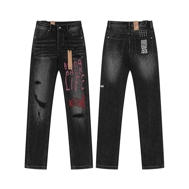 Men Classic Jeans Trousers Suit Pant Bottoms Joggers Clothes Women