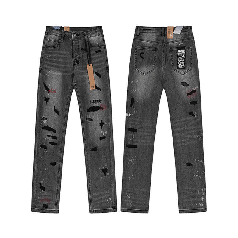 Men Classic Jeans Trousers Suit Pant Bottoms Joggers Clothes Women