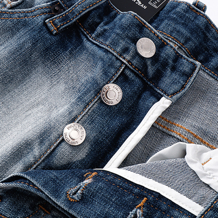 Men Women Denim Shorts Streetwear Bottoms Half Pants Jean Shorts Unisex