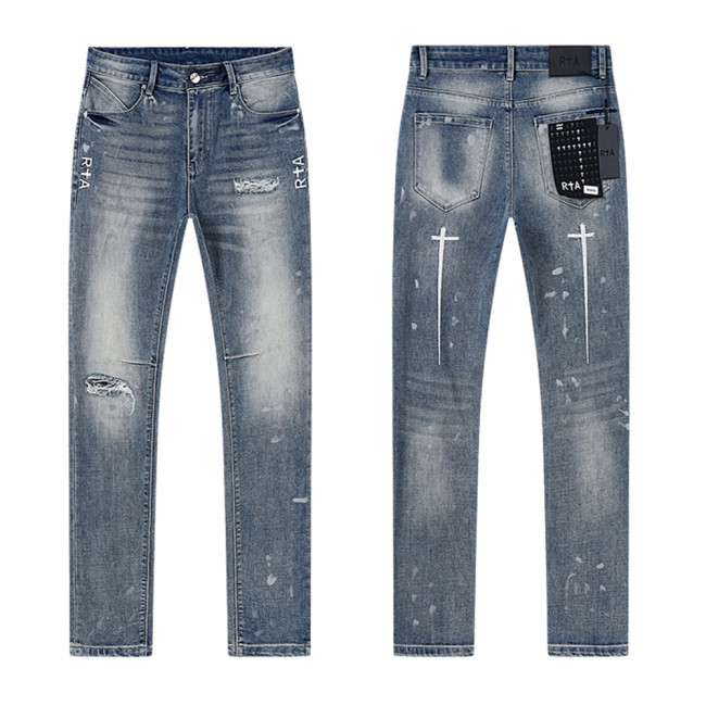 Men Classic Jeans Trousers Suit Pant Bottoms Joggers Clothes Women