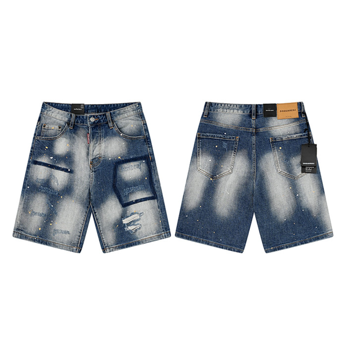Men Women Denim Shorts Streetwear Bottoms Half Pants Jean Shorts Unisex
