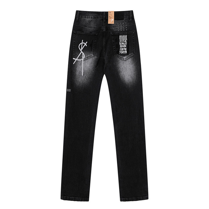 Men Classic Jeans Trousers Suit Pant Bottoms Joggers Clothes Women