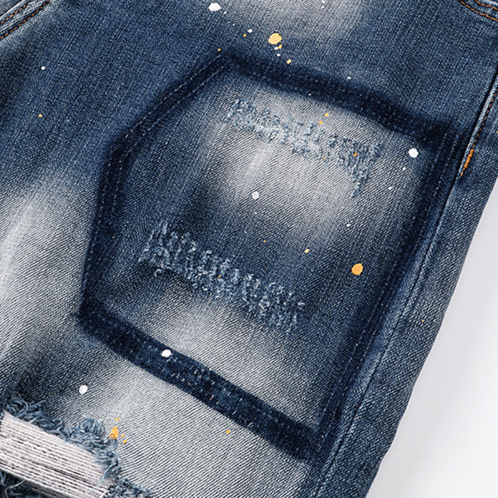 Men Women Denim Shorts Streetwear Bottoms Half Pants Jean Shorts Unisex