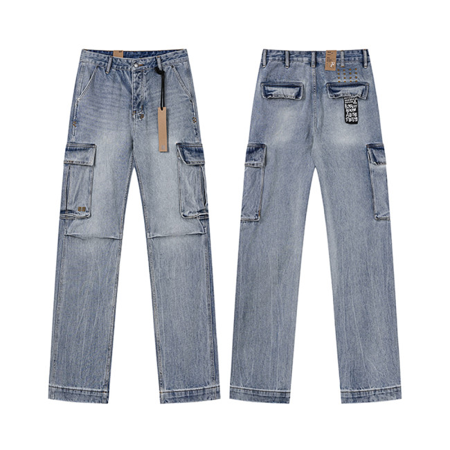 Men Classic Jeans Trousers Suit Pant Bottoms Joggers Clothes Women