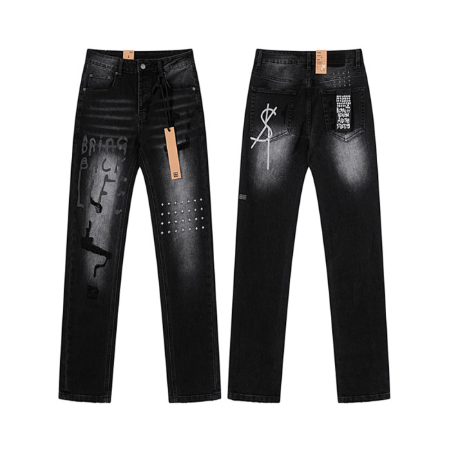 Men Classic Jeans Trousers Suit Pant Bottoms Joggers Clothes Women