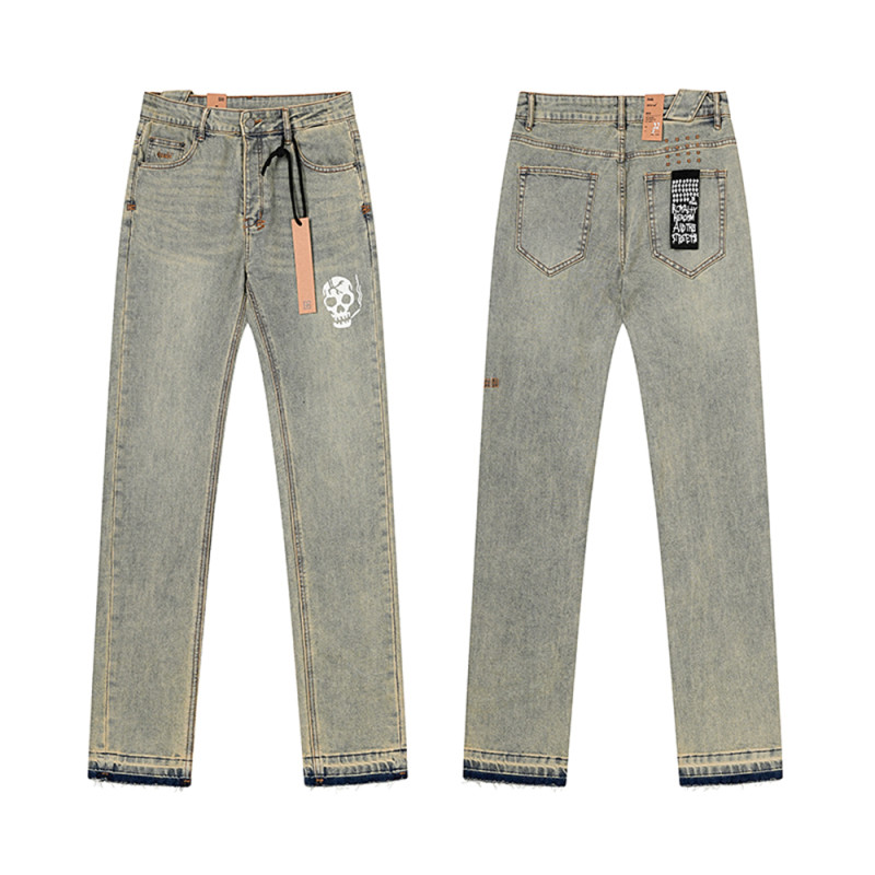 Men Classic Jeans Trousers Suit Pant Bottoms Joggers Clothes Women