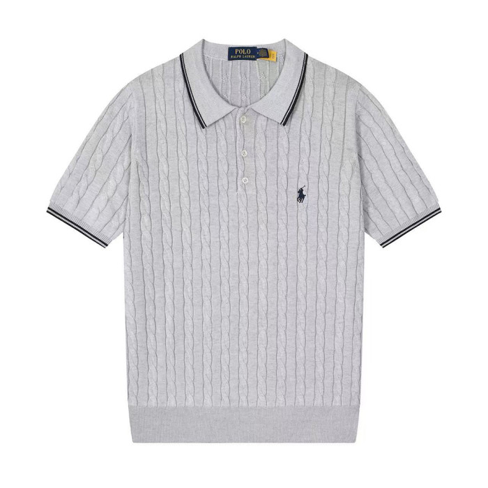 Men Women Knit T-shirt Short Sleeve T-shirt Pullover Tops Sweatshirt Unisex Tee Casual T-shirt