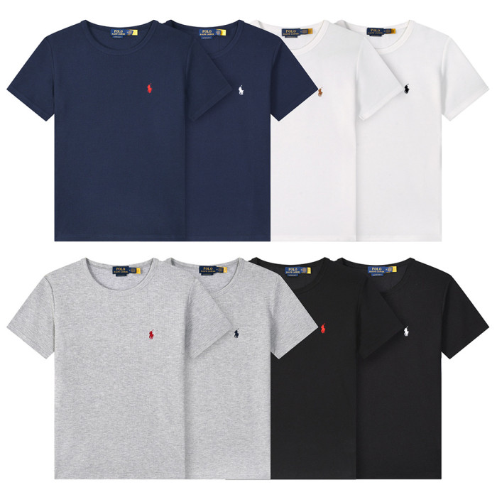Men Women Knit T-shirt Short Sleeve T-shirt Pullover Tops Sweatshirt Unisex Tee Casual T-shirt