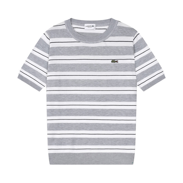 Men Women Knit T-shirt Short Sleeve T-shirt Pullover Tops Sweatshirt Unisex Tee Casual T-shirt