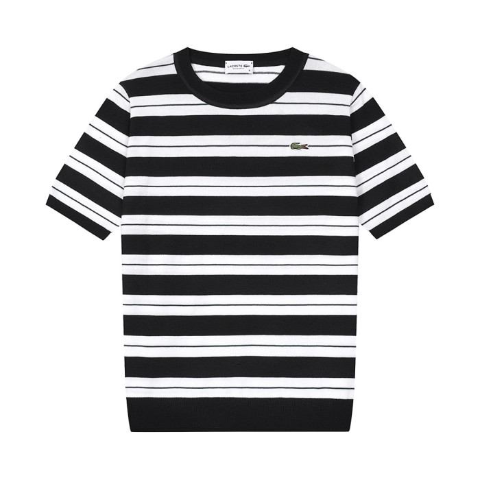 Men Women Knit T-shirt Short Sleeve T-shirt Pullover Tops Sweatshirt Unisex Tee Casual T-shirt