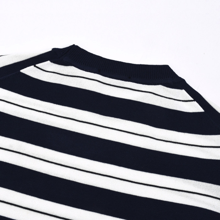 Men Women Knit T-shirt Short Sleeve T-shirt Pullover Tops Sweatshirt Unisex Tee Casual T-shirt