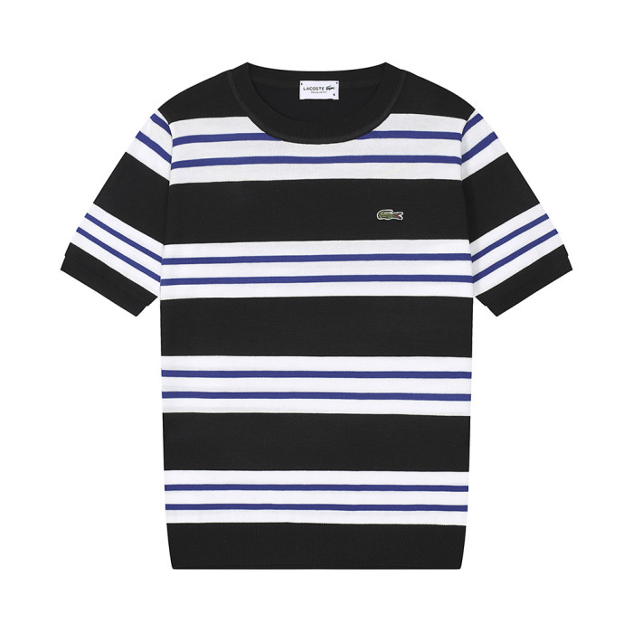 Men Women Knit T-shirt Short Sleeve T-shirt Pullover Tops Sweatshirt Unisex Tee Casual T-shirt
