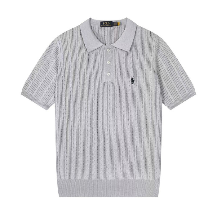 Men Women Knit T-shirt Short Sleeve T-shirt Pullover Tops Sweatshirt Unisex Tee Casual T-shirt