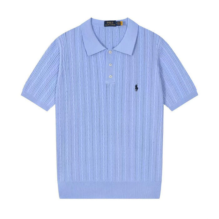 Men Women Knit T-shirt Short Sleeve T-shirt Pullover Tops Sweatshirt Unisex Tee Casual T-shirt
