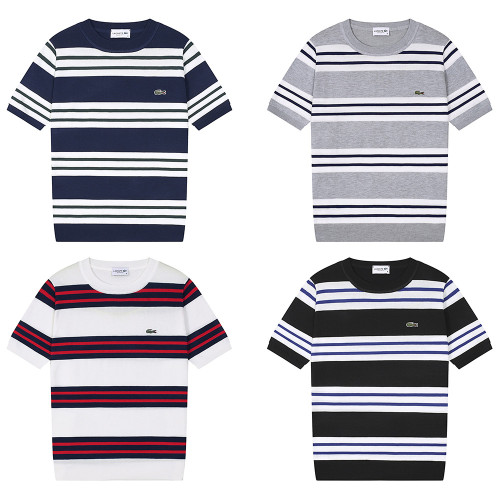 Men Women Knit T-shirt Short Sleeve T-shirt Pullover Tops Sweatshirt Unisex Tee Casual T-shirt