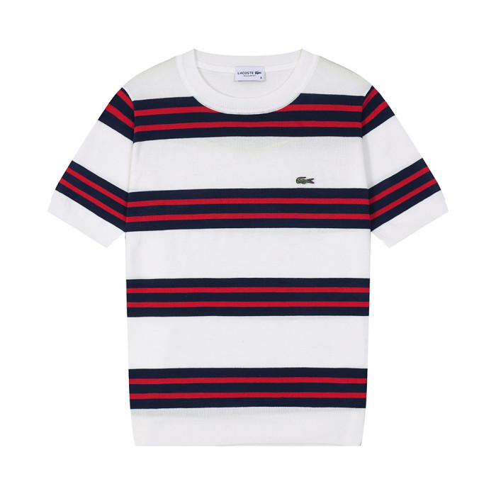 Men Women Knit T-shirt Short Sleeve T-shirt Pullover Tops Sweatshirt Unisex Tee Casual T-shirt