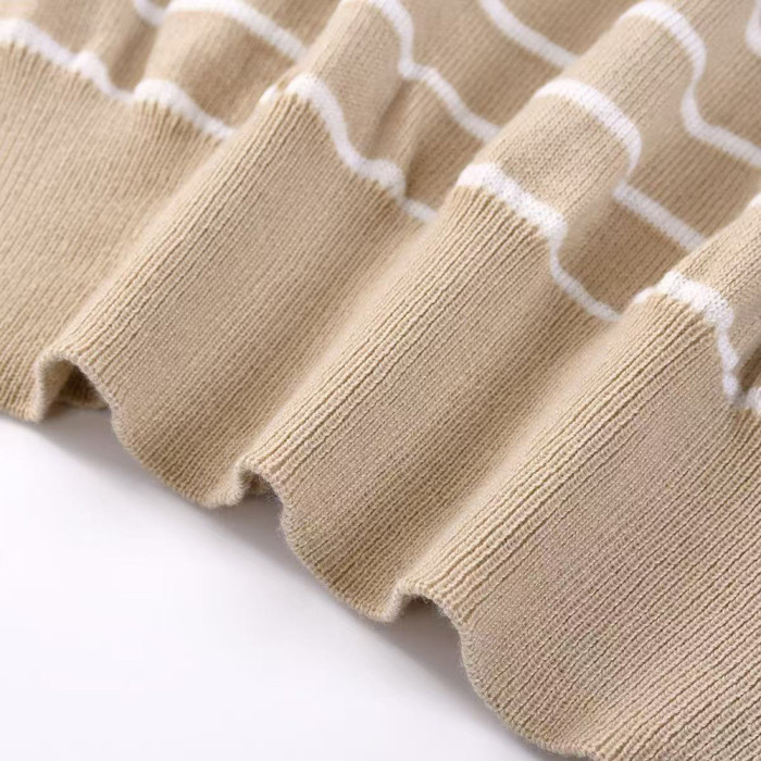 Men Women Knit T-shirt Short Sleeve T-shirt Pullover Tops Sweatshirt Unisex Tee Casual T-shirt