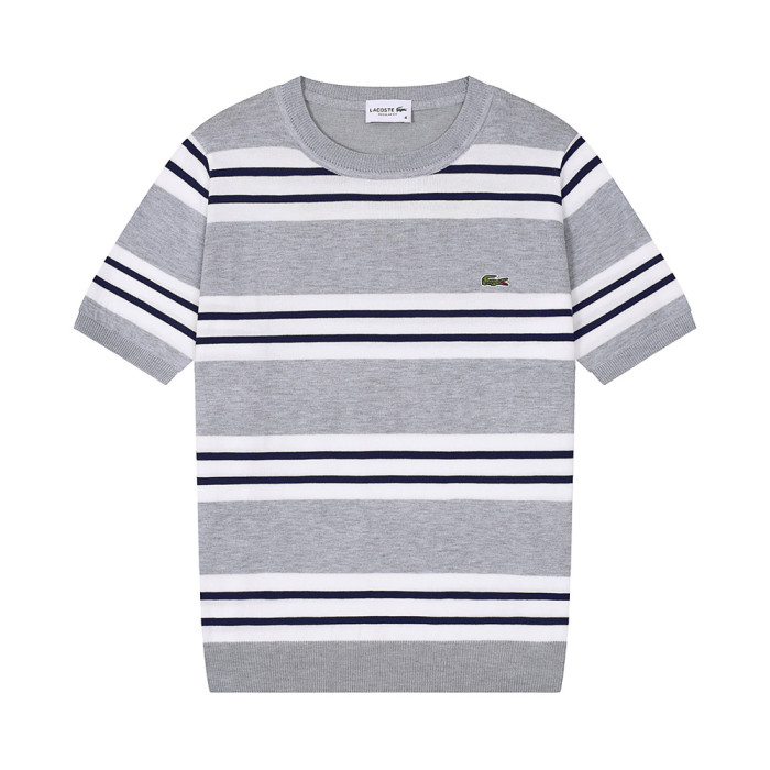 Men Women Knit T-shirt Short Sleeve T-shirt Pullover Tops Sweatshirt Unisex Tee Casual T-shirt