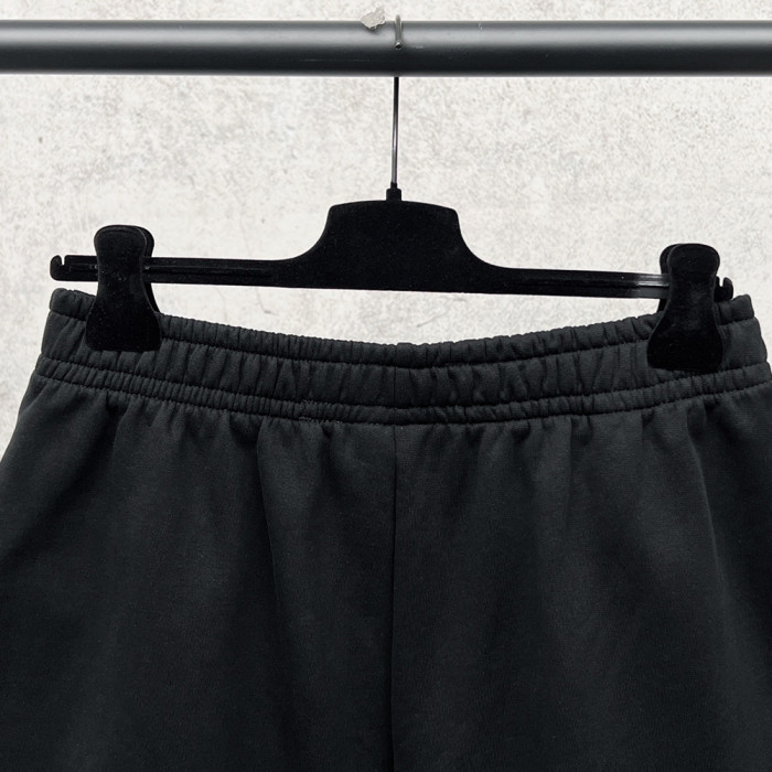 Women Men Breathable Elastic Waist Casual Shorts Mid-length Bottoms Loose Fit Shorts For Daily Wear Unisex