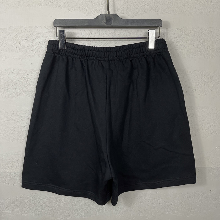 Women Men Breathable Elastic Waist Casual Shorts Mid-length Bottoms Loose Fit Shorts For Daily Wear Unisex