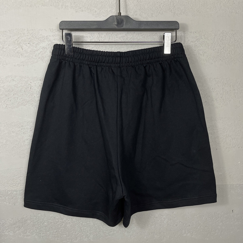 Women Men Breathable Elastic Waist Casual Shorts Mid-length Bottoms Loose Fit Shorts For Daily Wear Unisex