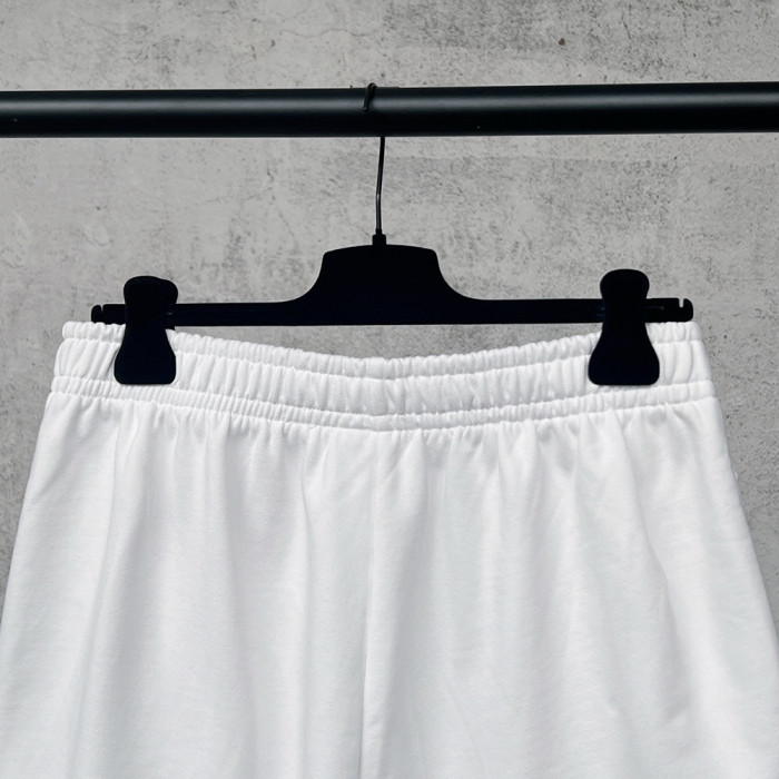 Women Men Breathable Elastic Waist Casual Shorts Mid-length Bottoms Loose Fit Shorts For Daily Wear Unisex