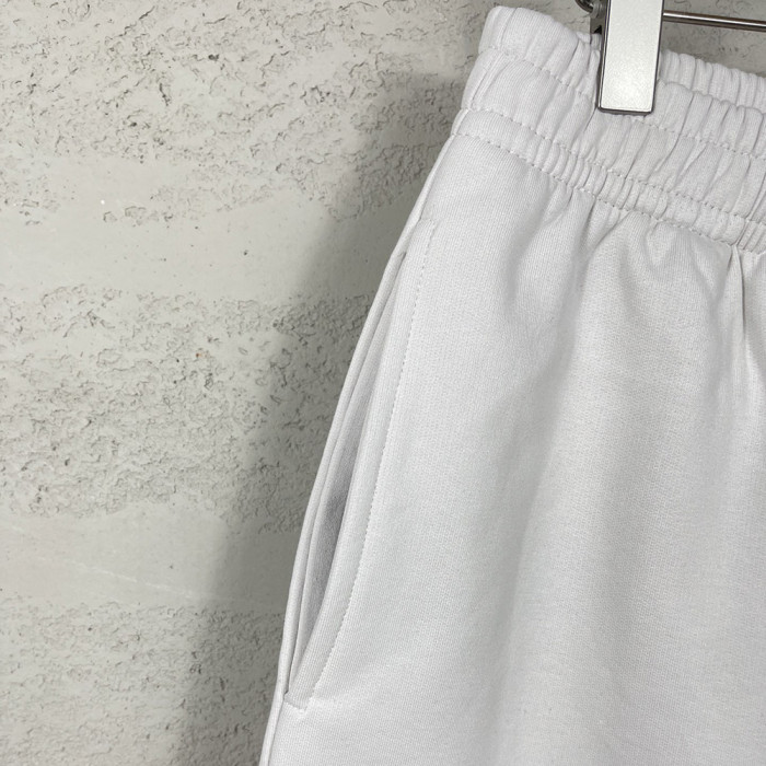 Women Men Breathable Elastic Waist Casual Shorts Mid-length Bottoms Loose Fit Shorts For Daily Wear Unisex