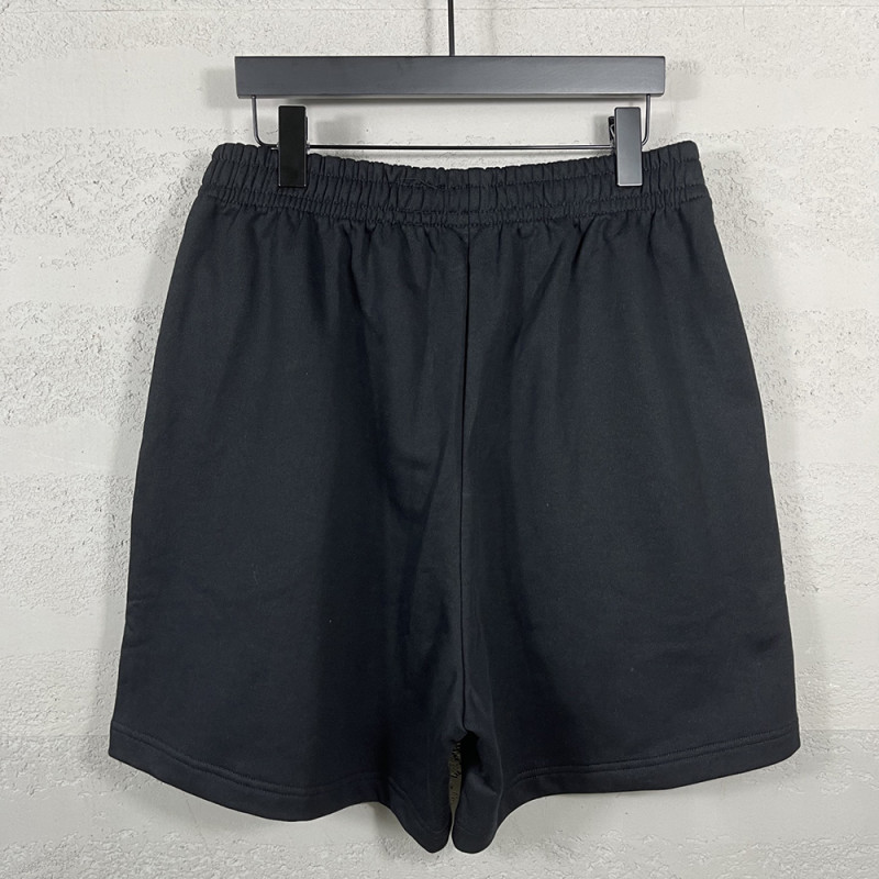 Women Men Breathable Elastic Waist Casual Shorts Mid-length Bottoms Loose Fit Shorts For Daily Wear Unisex