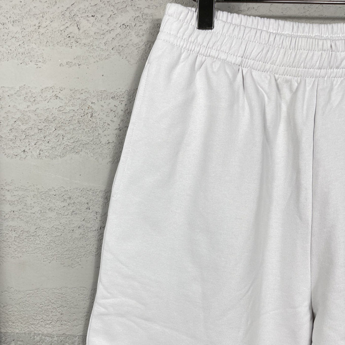 Women Men Breathable Elastic Waist Casual Shorts Mid-length Bottoms Loose Fit Shorts For Daily Wear Unisex