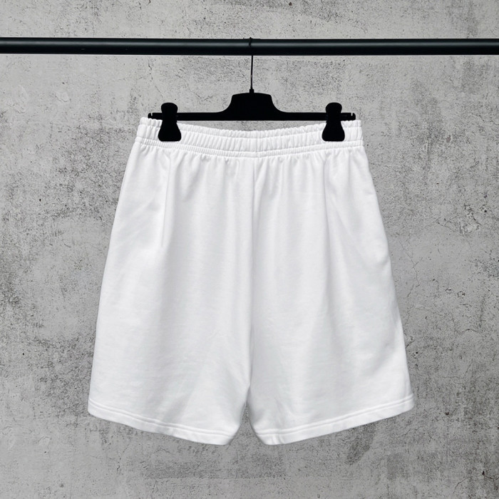 Women Men Breathable Elastic Waist Casual Shorts Mid-length Bottoms Loose Fit Shorts For Daily Wear Unisex