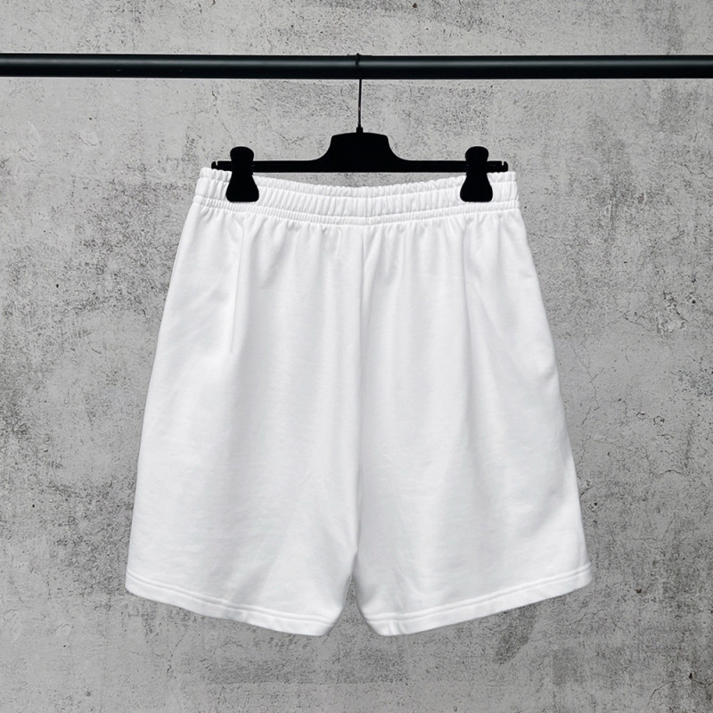 Women Men Breathable Elastic Waist Casual Shorts Mid-length Bottoms Loose Fit Shorts For Daily Wear Unisex