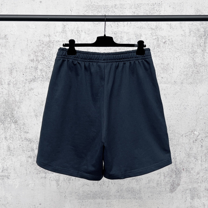 Women Men Breathable Elastic Waist Casual Shorts Mid-length Bottoms Loose Fit Shorts For Daily Wear Unisex