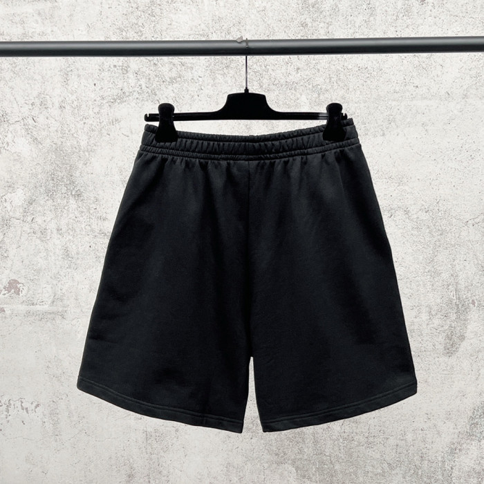 Women Men Breathable Elastic Waist Casual Shorts Mid-length Bottoms Loose Fit Shorts For Daily Wear Unisex