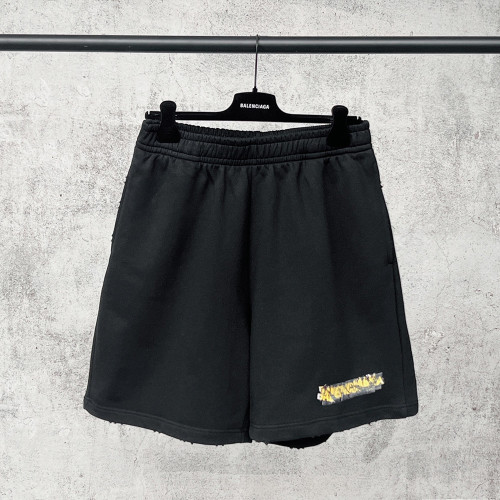 Women Men Breathable Elastic Waist Casual Shorts Mid-length Bottoms Loose Fit Shorts For Daily Wear Unisex