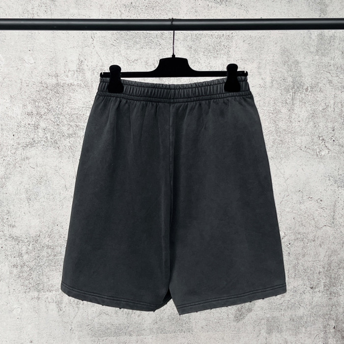 Women Men Breathable Elastic Waist Casual Shorts Mid-length Bottoms Loose Fit Shorts For Daily Wear Unisex
