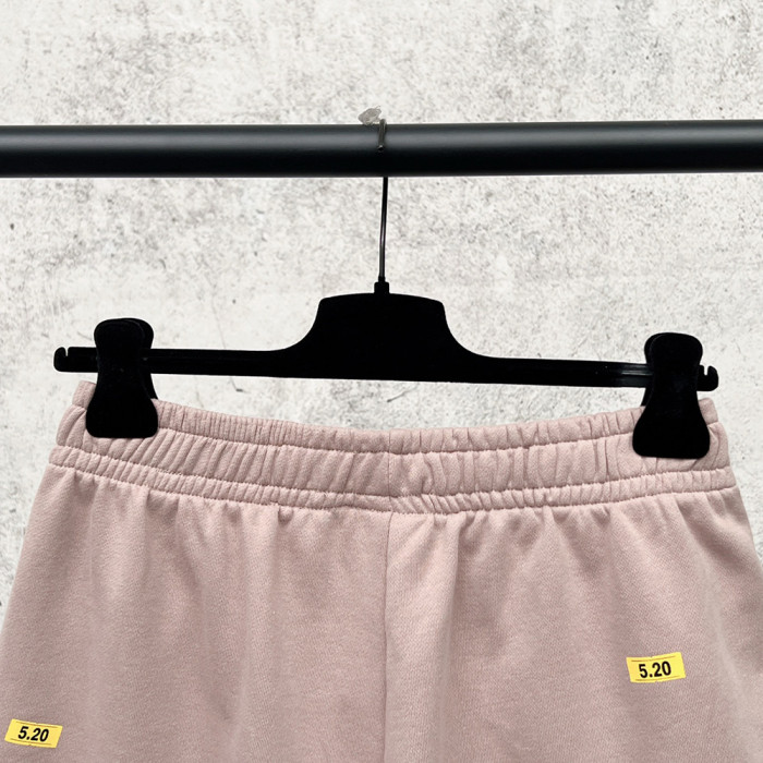 Women Men Breathable Elastic Waist Casual Shorts Mid-length Bottoms Loose Fit Shorts For Daily Wear Unisex