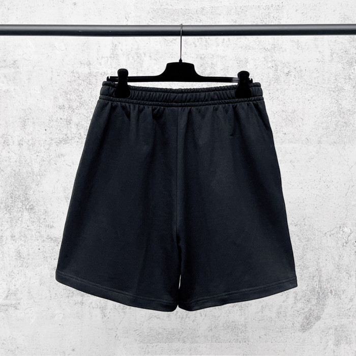 Women Men Breathable Elastic Waist Casual Shorts Mid-length Bottoms Loose Fit Shorts For Daily Wear Unisex