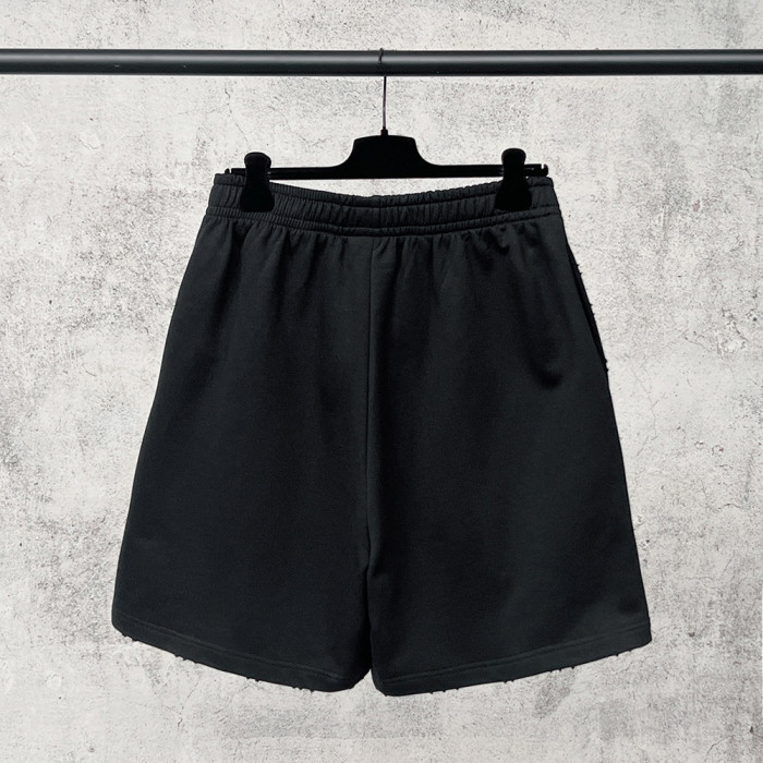 Women Men Breathable Elastic Waist Casual Shorts Mid-length Bottoms Loose Fit Shorts For Daily Wear Unisex