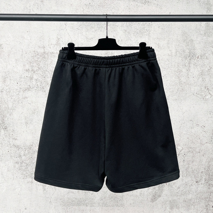 Women Men Breathable Elastic Waist Casual Shorts Mid-length Bottoms Loose Fit Shorts For Daily Wear Unisex