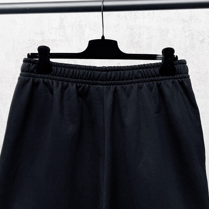 Women Men Breathable Elastic Waist Casual Shorts Mid-length Bottoms Loose Fit Shorts For Daily Wear Unisex