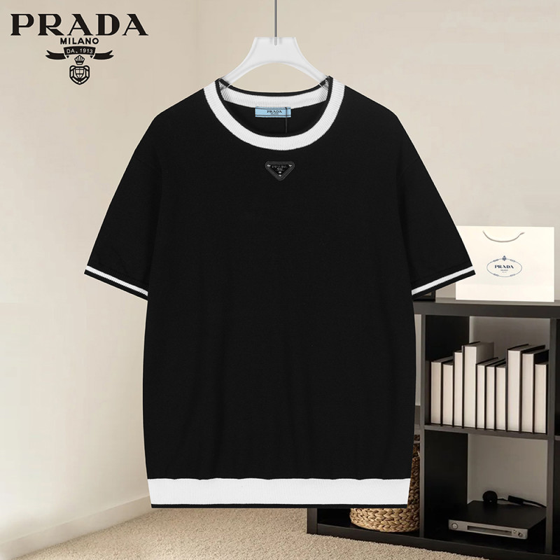Men Women Knit T-shirt Short Sleeve T-shirt Pullover Tops Sweatshirt Unisex Tee Casual T-shirt