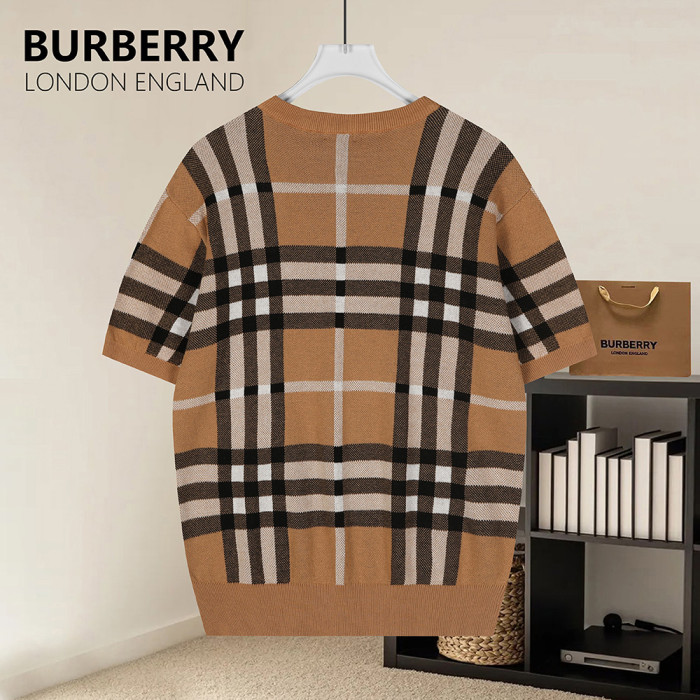 Men Women Knit T-shirt Short Sleeve T-shirt Pullover Tops Sweatshirt Unisex Tee Casual T-shirt